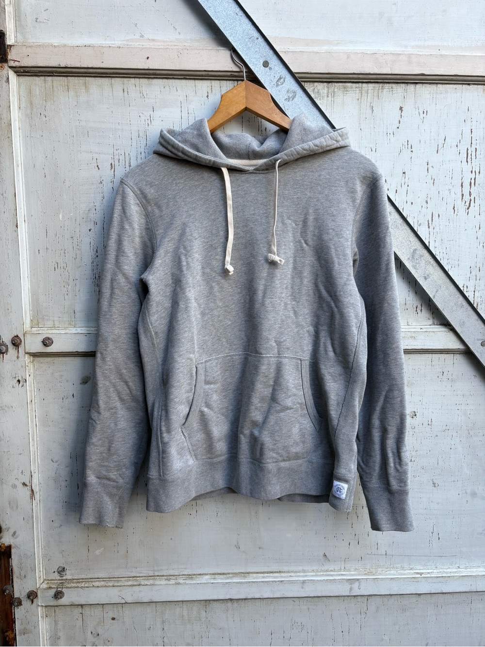 Reigning Champ Gray Pullover Men’s Blank Hoodie